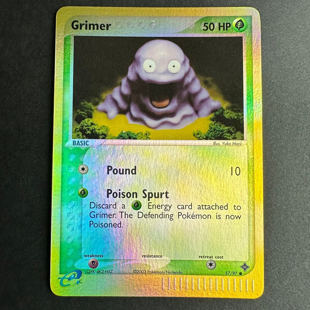 Pokemon TCG Grimer EX Dragon 57/97 Common Reverse Holo NM